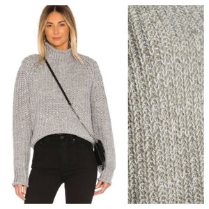 MINKPINK Mock Neck Sweater, Beige